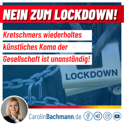 Carolin Bachmann (MdB): Nein zum Lockdown!