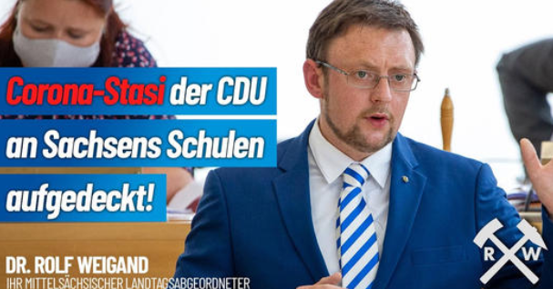 Corona-Stasi der CDU an Sachsens Schulen aufgedeckt!