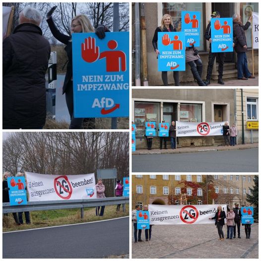 Straßenprotest mit Carolin Bachmann (MdB): Nein zum Impfzwang, nein zur Impfpflicht, ja zur Freiheit!