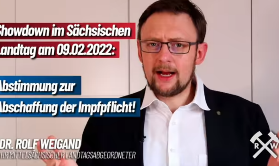 Dr. Weigand (MdL): Showdown im Landtag am 9.2. – Abstimmung zur Abschaffung der Impfpflicht!