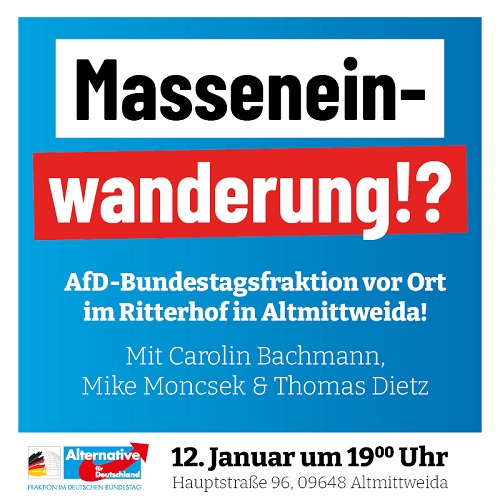 AfD-Bundestagsfraktion vor Ort