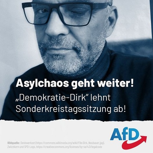 “Demokratie-Dirk” lehnt Sitzung ab!