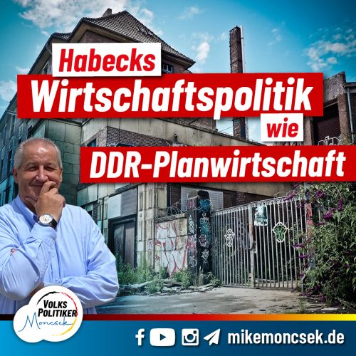 Habecks Wirtschaftspolitik wie DDR-Planwirtschaft