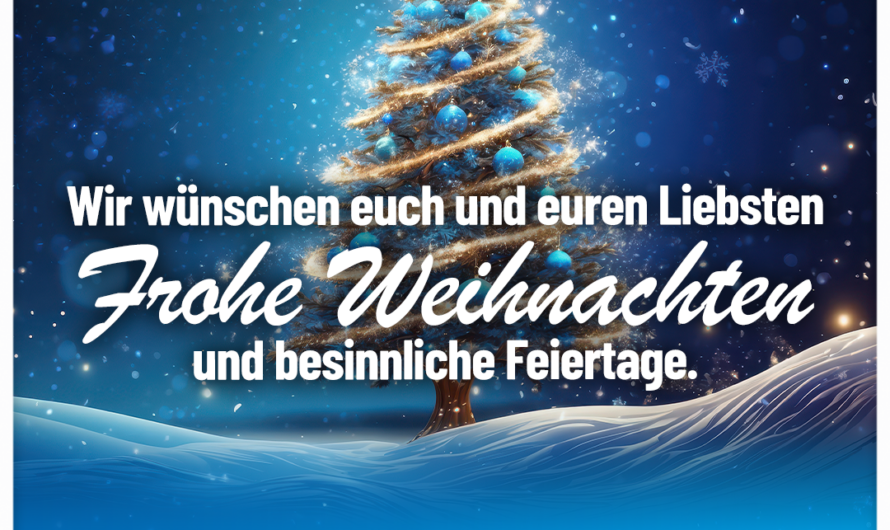 Wir wünschen frohe Weihnachten!